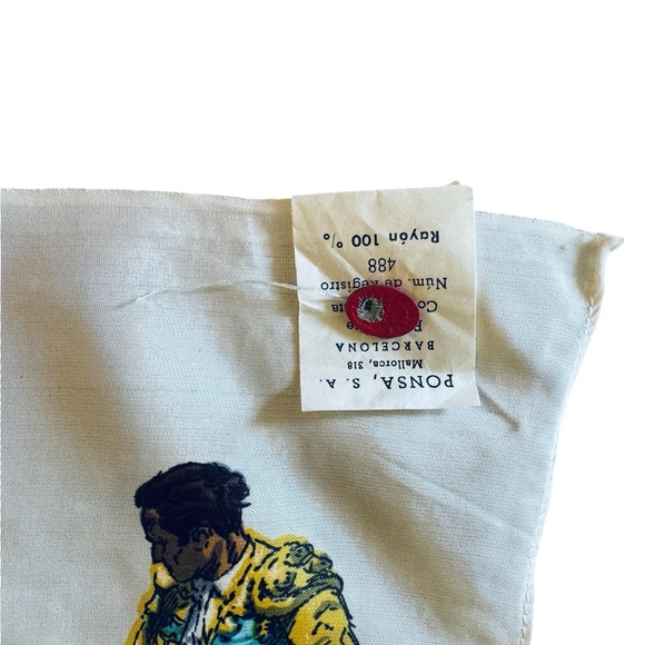 Beautiful VINTAGE Bullfighting Spanish Matador Scarf - Picture 7 of 8